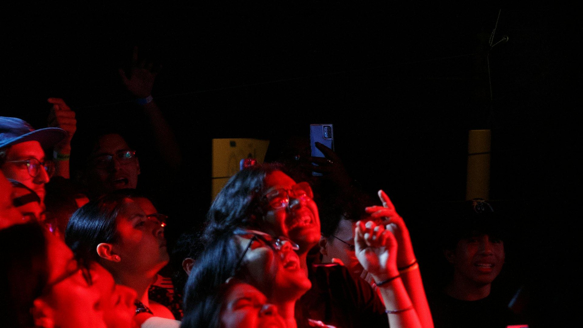 Publico disfrutando un concierto en vivo